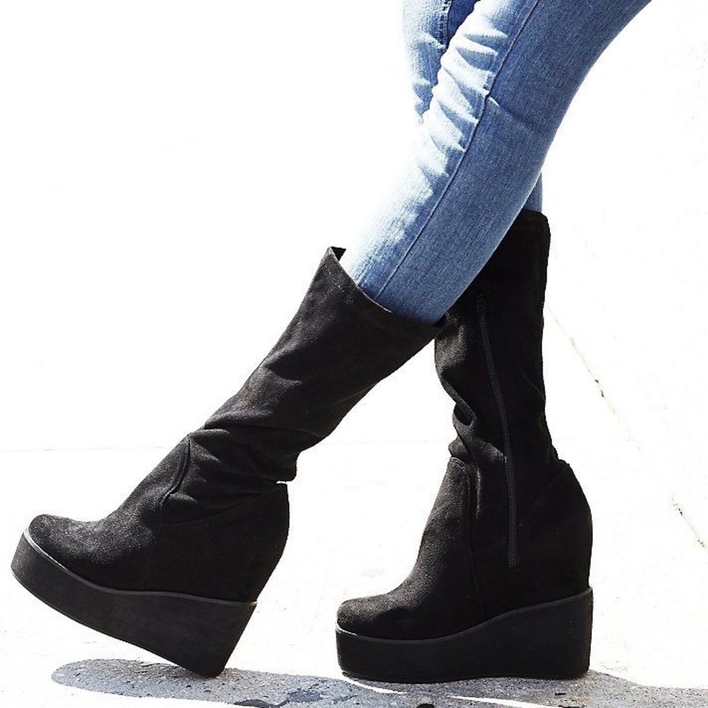 Free People Verge Platform Wedge Boot